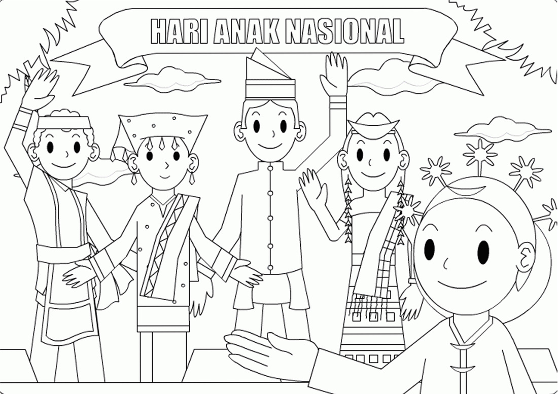 Download Mewarnai Gambar Anak Sd Kelas 1 Background | Blog Garuda Cyber